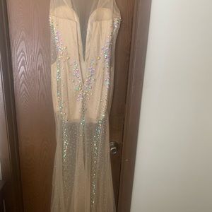 Champagne formal dress